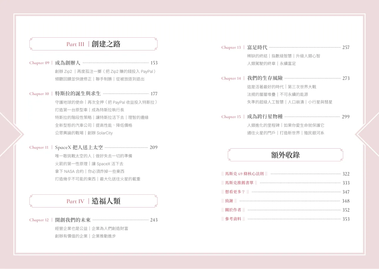 《馬斯克寶典》目錄二