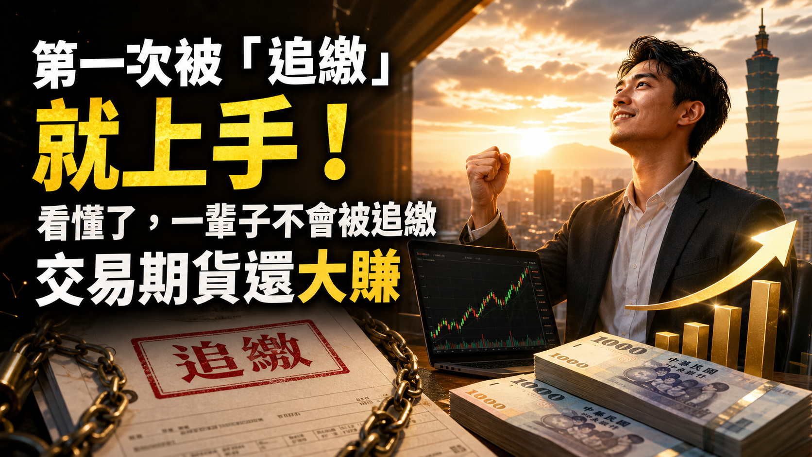 第一次被「追繳」就上手！看懂了，一輩子不會被追繳，交易期貨還大賺