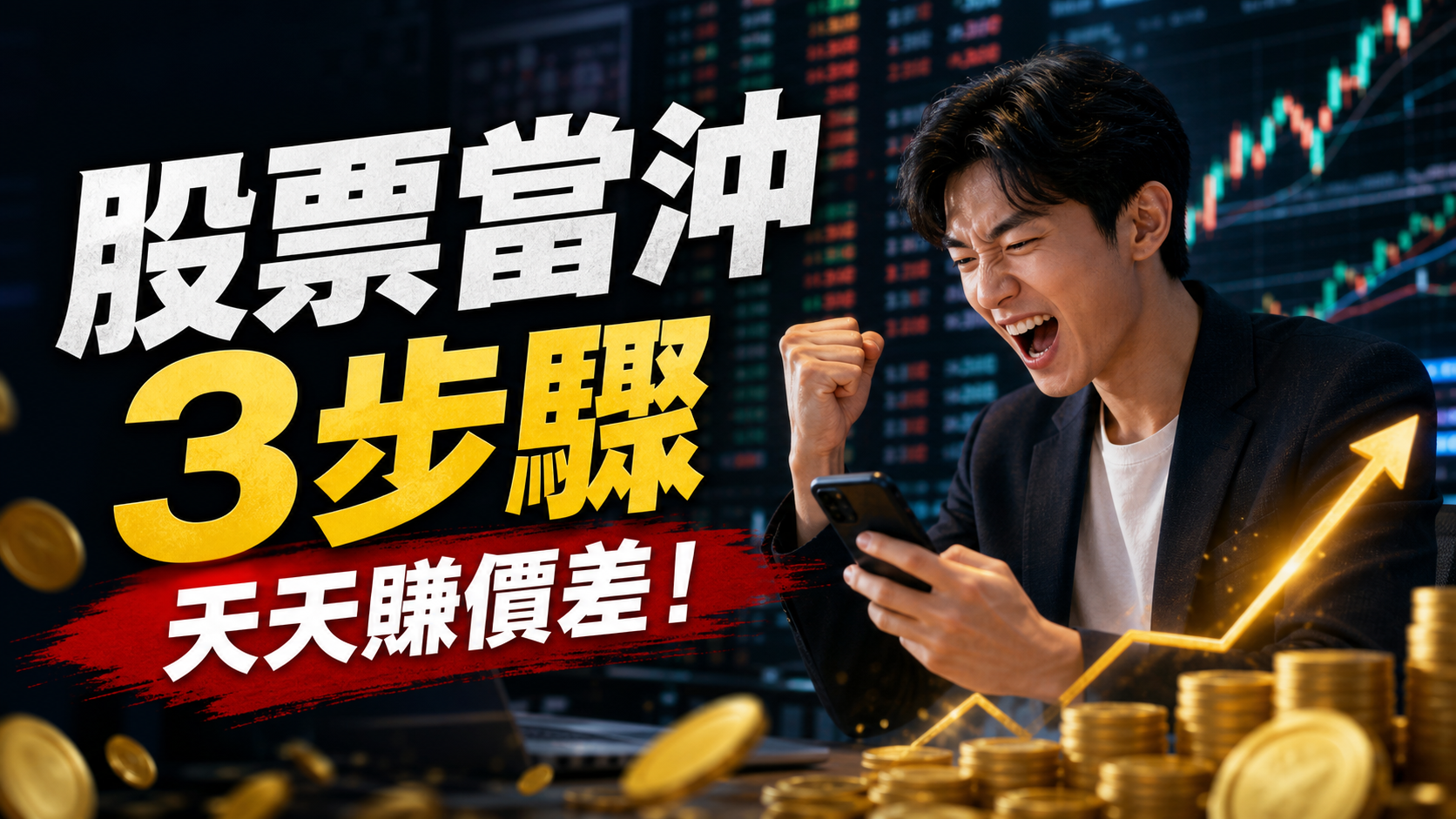 股票當沖3步驟 – 天天賺價差！
