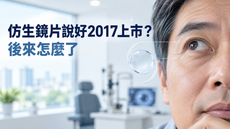 說好2017年上市的仿生鏡片，後來呢？等了9年，答案和當年想的不一樣