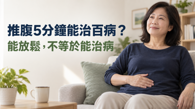 推腹5分鐘能治百病？肚子舒服一點是真的，但這些情況千萬別亂按