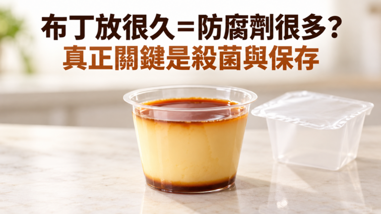 布丁放一年都不壞，真的塞滿防腐劑？答案其實藏在「殺菌」和保存方式裡