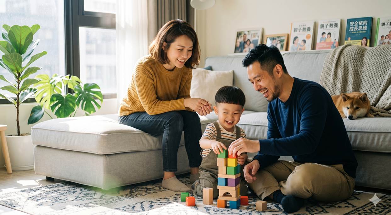 親子教養完全指南：從6大面向打造孩子的安全依附與成長型思維