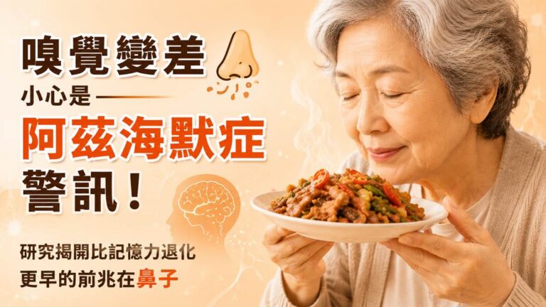 嗅覺變差小心是阿茲海默症警訊！研究揭開比記憶力退化更早的前兆在鼻子