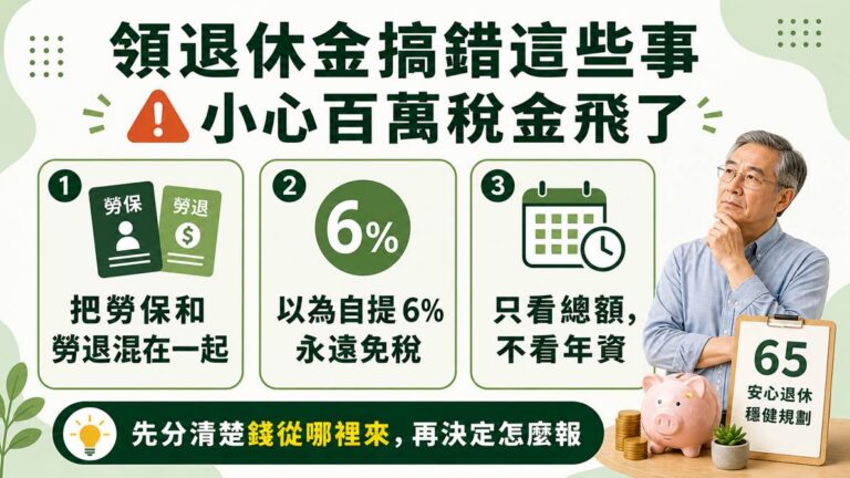 2026 勞退一次領 vs 月領：靠退職所得免稅門檻，最多省下百萬稅金