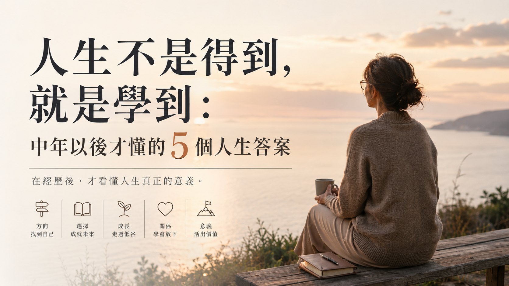 人生不是得到，就是學到：中年以後才懂的5個人生答案