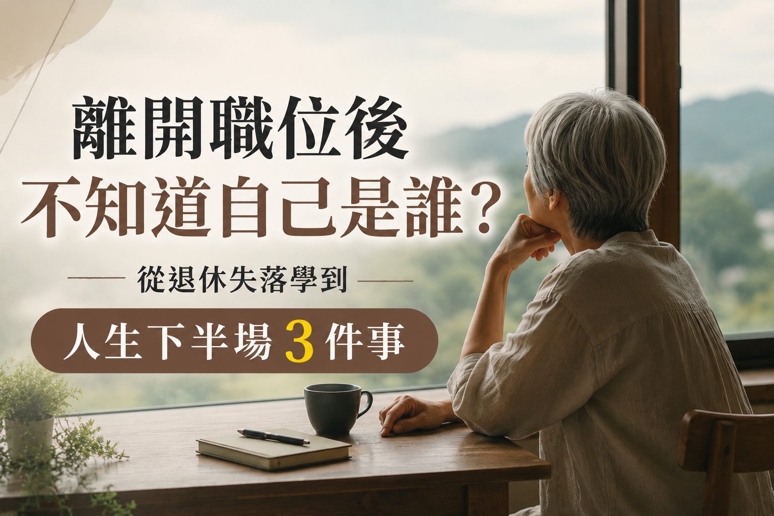 離開職位後不知道自己是誰？從退休失落學到人生下半場3件事