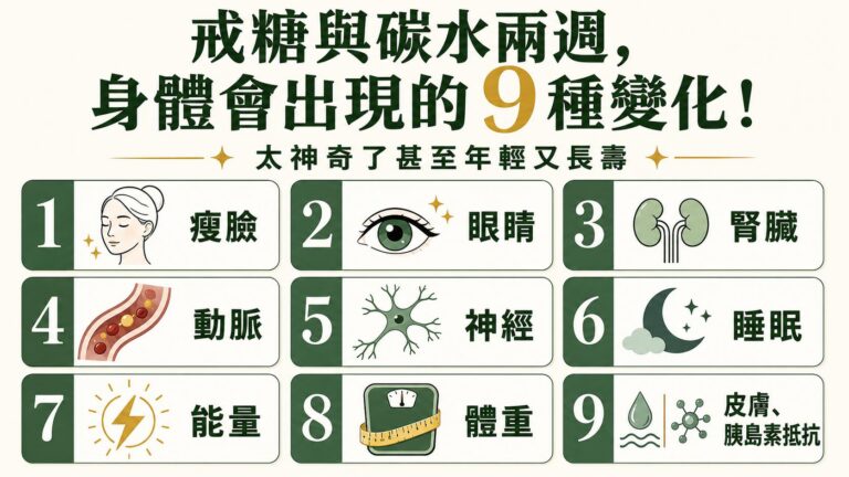 戒糖與碳水兩週，身體會出現的9種變化！太神奇了甚至年輕又長壽
