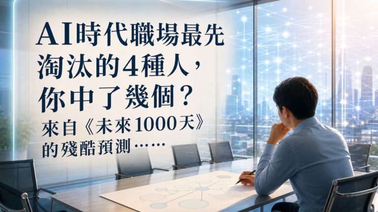 AI時代職場最先淘汰的4種人，你中了幾個？來自《未來1000天》的殘酷預測……