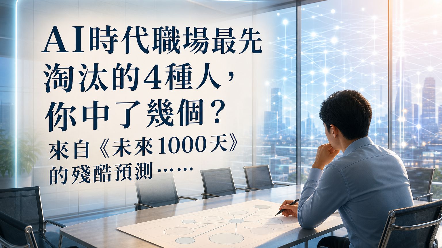 AI時代職場最先淘汰的4種人，你中了幾個？來自《未來1000天》的殘酷預測……