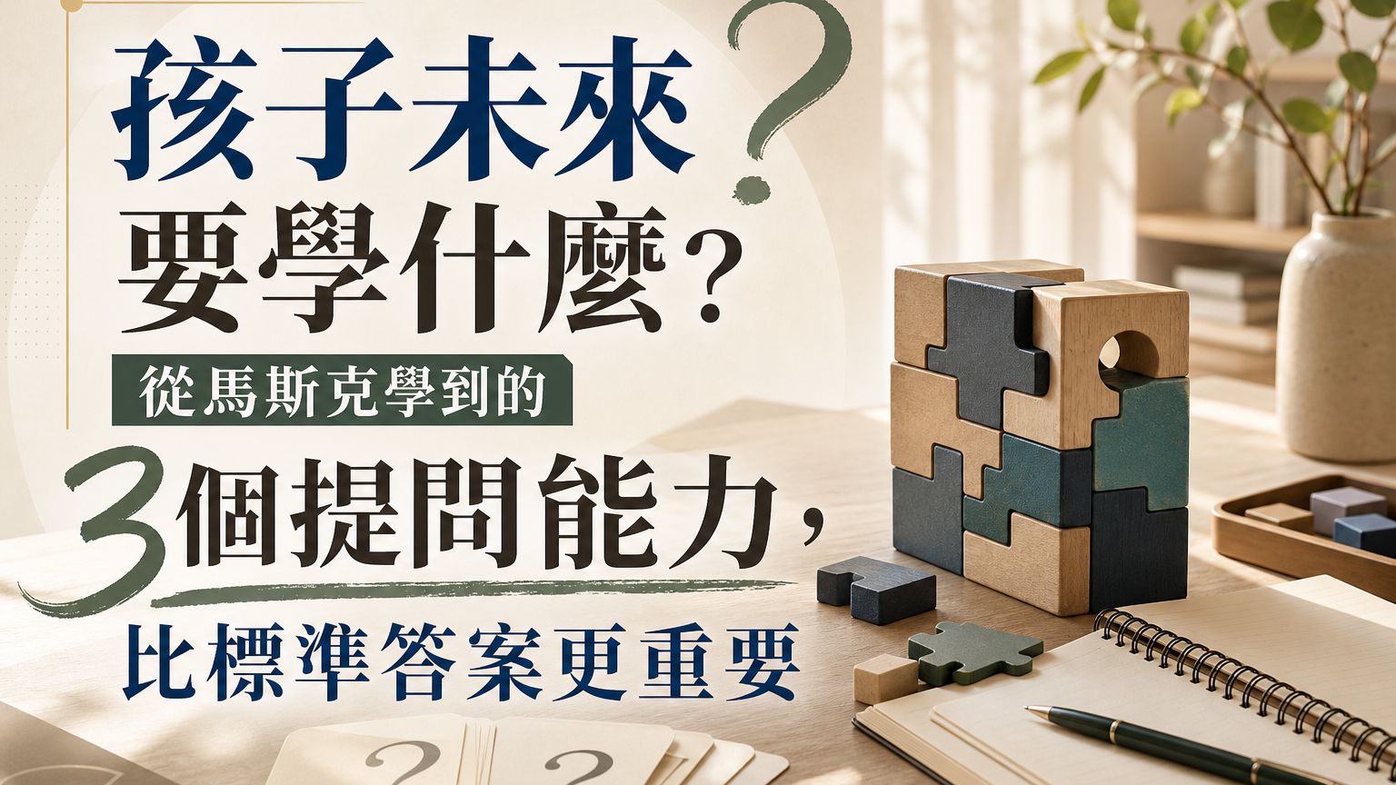 孩子未來要學什麼？從馬斯克學到的3個提問能力，比標準答案更重要｜馬斯克系列文章首圖