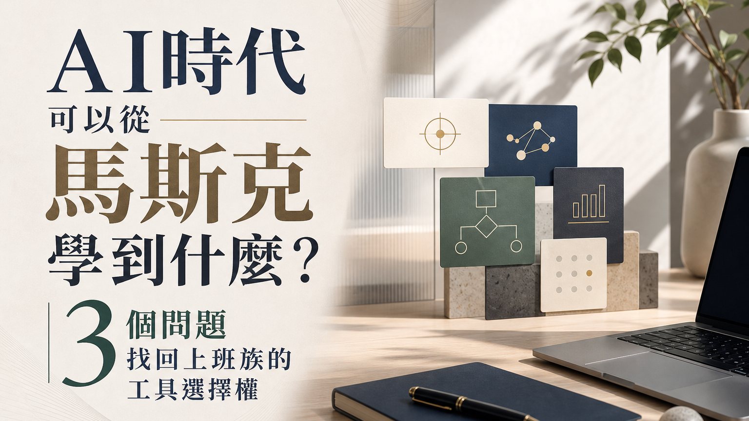 AI時代可以從馬斯克學到什麼？3個問題找回上班族的工具選擇權｜馬斯克系列文章首圖