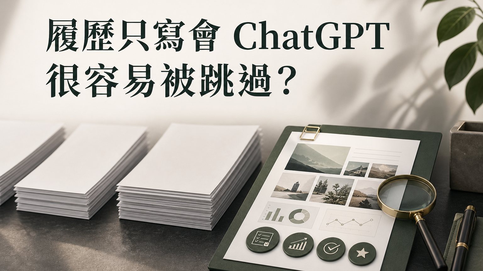 履歷寫會 ChatGPT 很容易被跳過：3 種 AI 證據，才讓企業看見能力