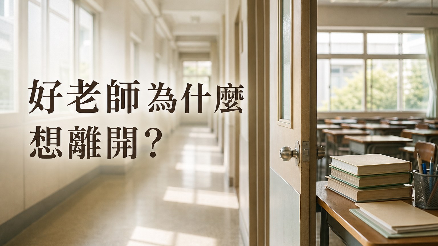 好老師為什麼想離開學校？教師荒、濫訴和防禦性教學，最後會讓孩子付出什麼代價