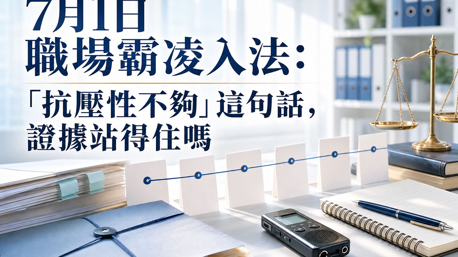 7月1日職安新法：「抗壓性不夠」這句話能當員工被霸凌的證據嗎？