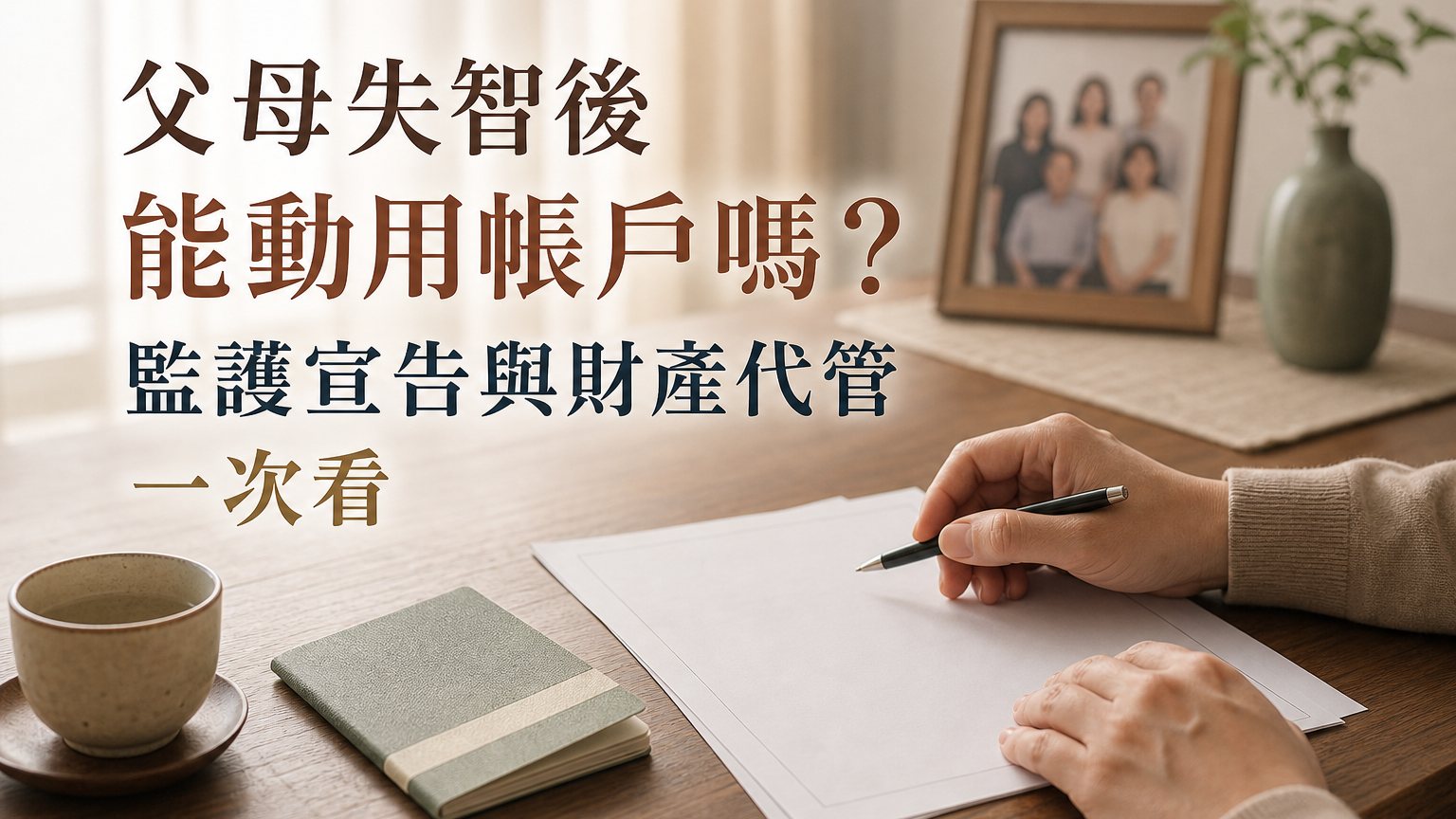 父母失智後能動用帳戶嗎？監護宣告與財產代管一次看