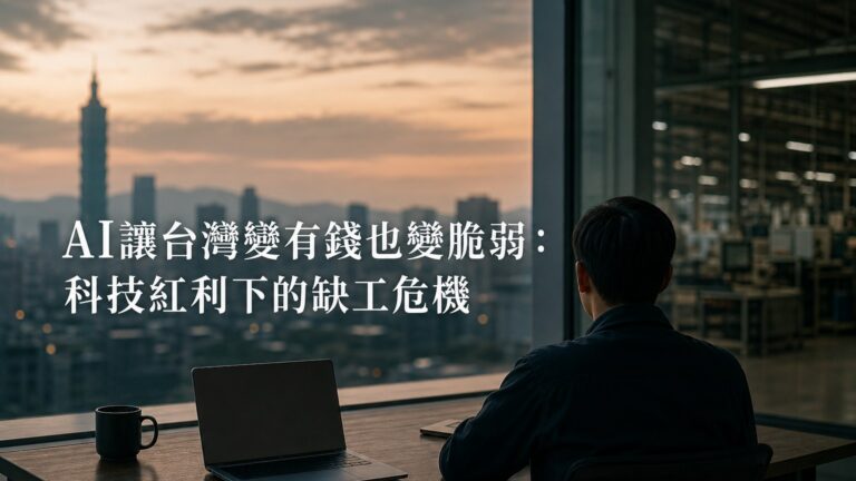 AI讓台灣變有錢也變脆弱：科技紅利下的缺工危機｜游庭皓