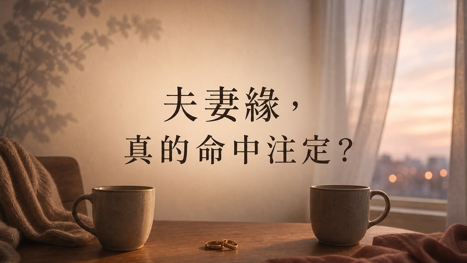 不經意看到…還真的不得不信，原來夫妻緣 早就命中注定了！