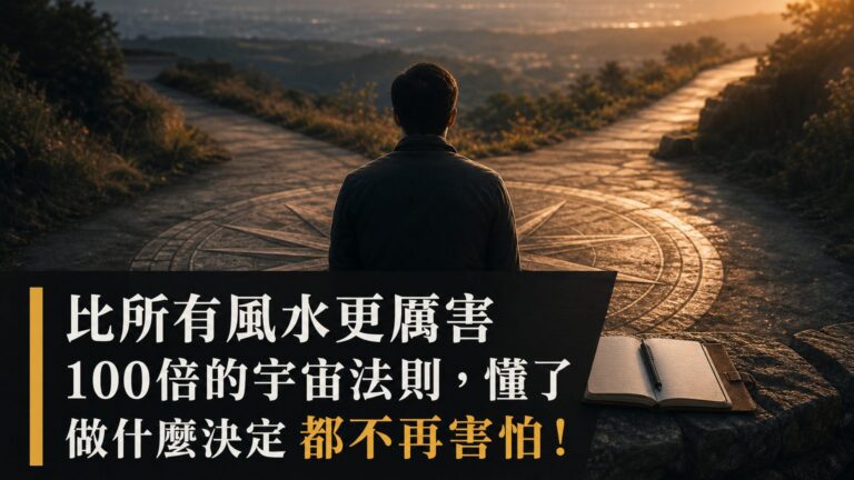 比所有風水更厲害 100倍的宇宙法則，懂了 做什麼決定 都不再害怕！