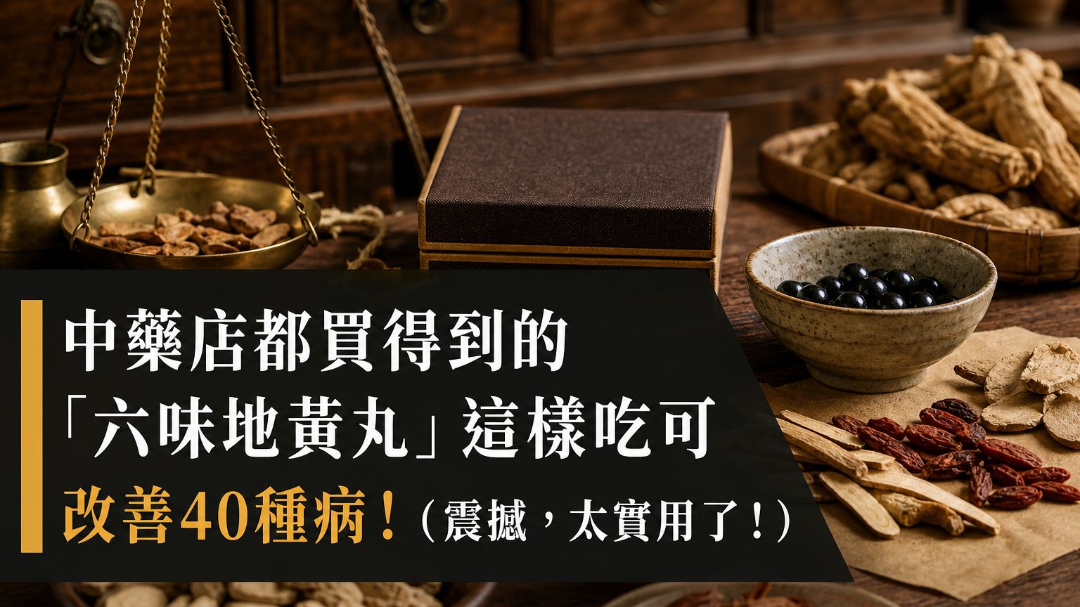 中藥店都買得到的「六味地黃丸」這樣吃可改善40種病！（震撼，太實用了！）