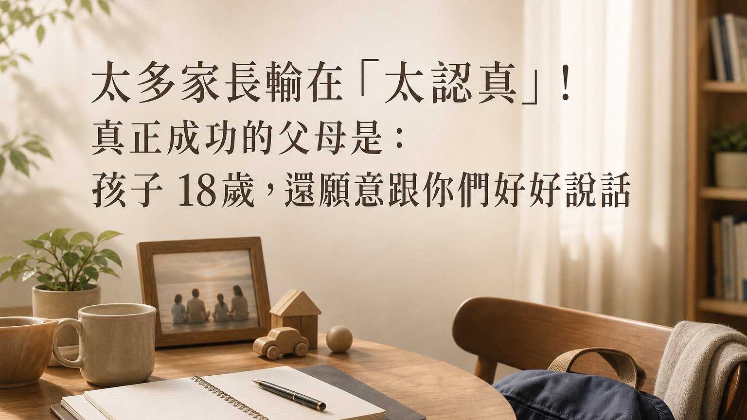 太多家長輸在「太認真」！真正成功的父母是：孩子 18歲，還願意跟你們好好說話