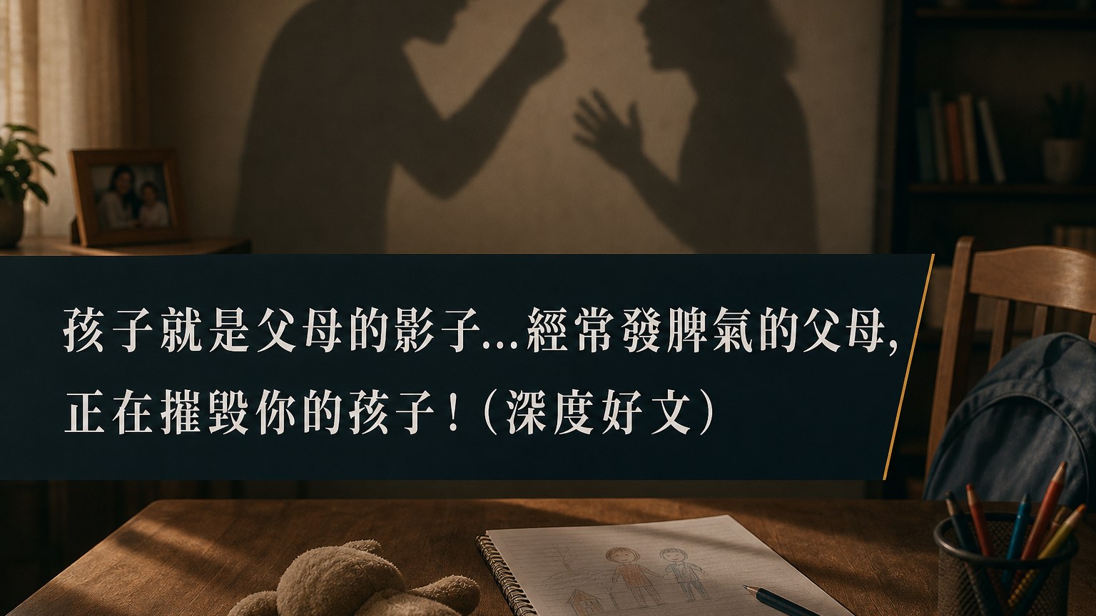 孩子就是父母的影子…經常發脾氣的父母，正在摧毀你的孩子！（深度好文）