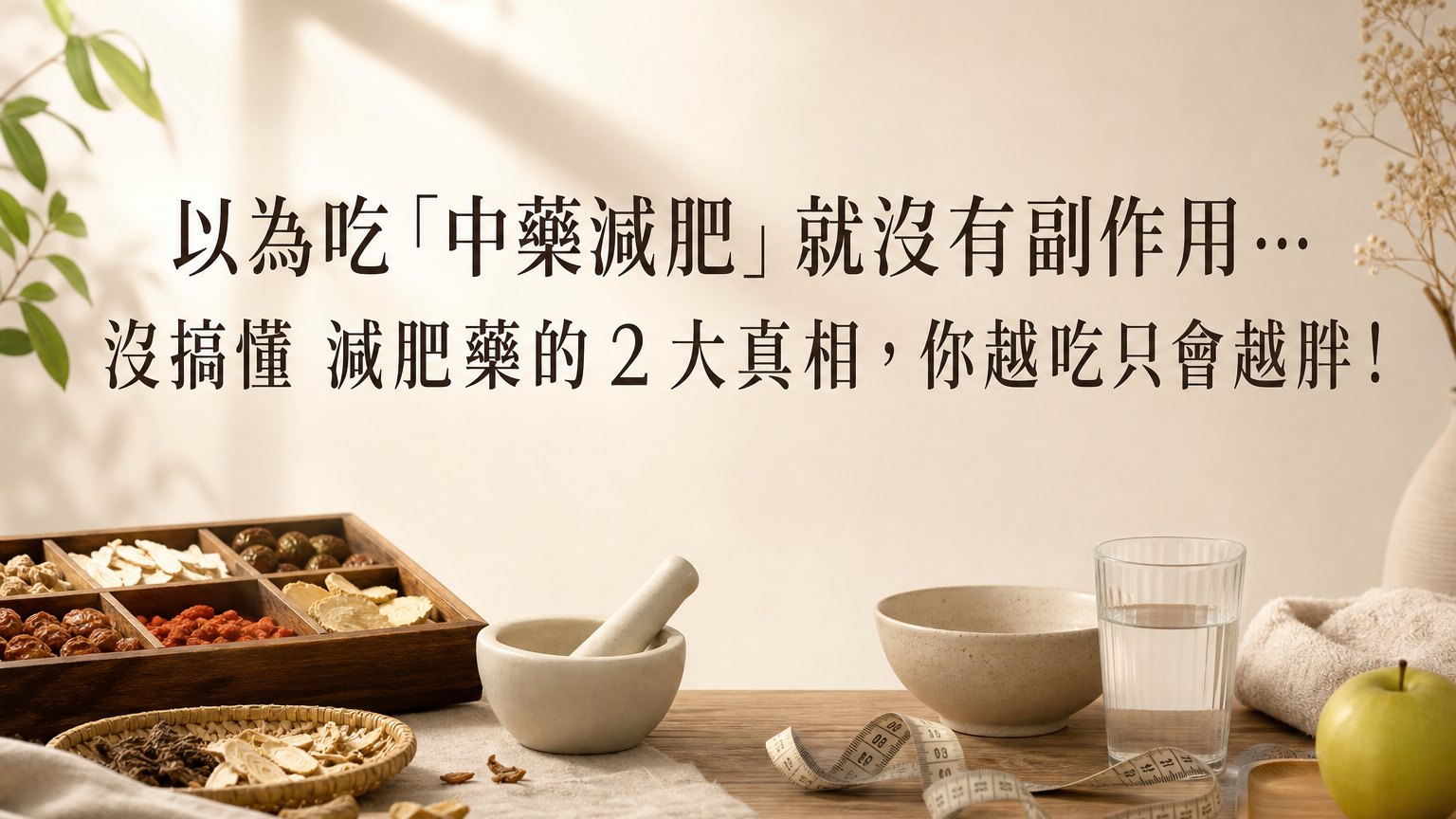 以為吃「中藥減肥」就沒有副作用… 沒搞懂 減肥藥的２大真相，你越吃只會越胖！