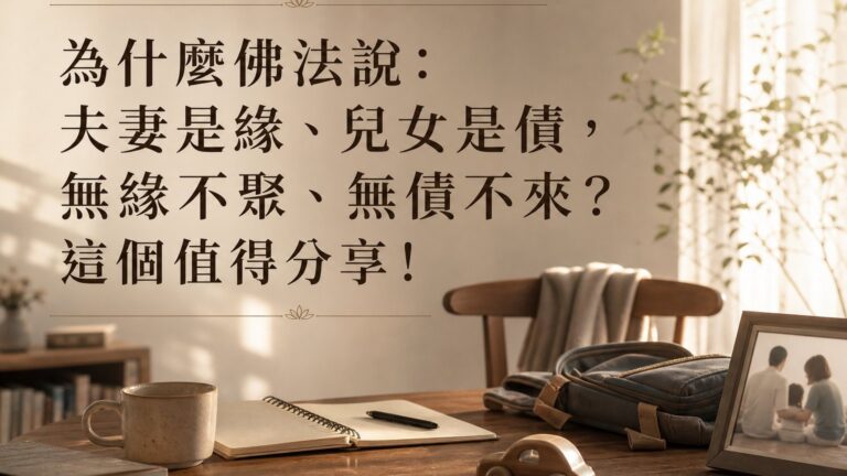為什麼佛法說：夫妻是緣、兒女是債，無緣不聚、無債不來？這個值得分享！