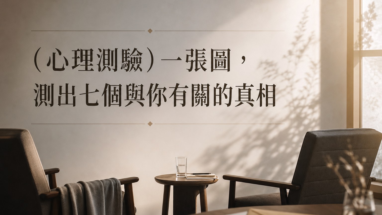 (心理測驗)一張圖，測出七個與你有關的真相