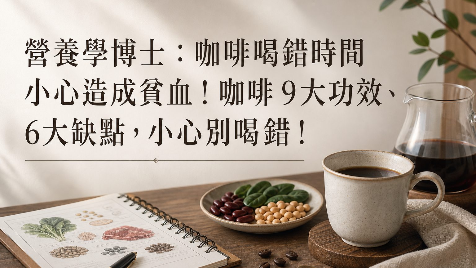 營養學博士：咖啡喝錯時間 小心造成貧血！咖啡 9大功效、6大缺點，小心別喝錯！