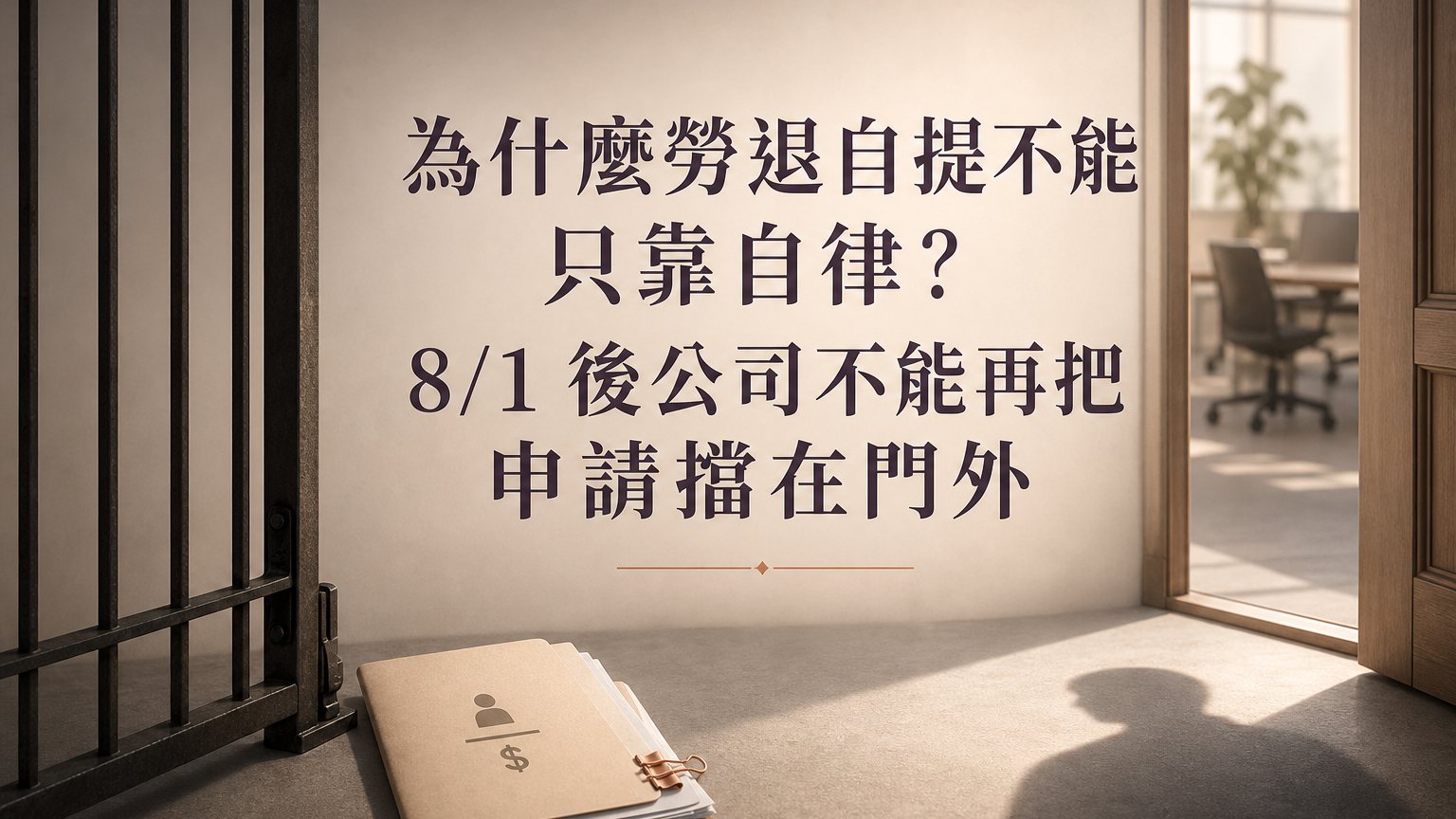 115年 8/1 勞退新規上路！為什麼勞退自提不能只靠自律？