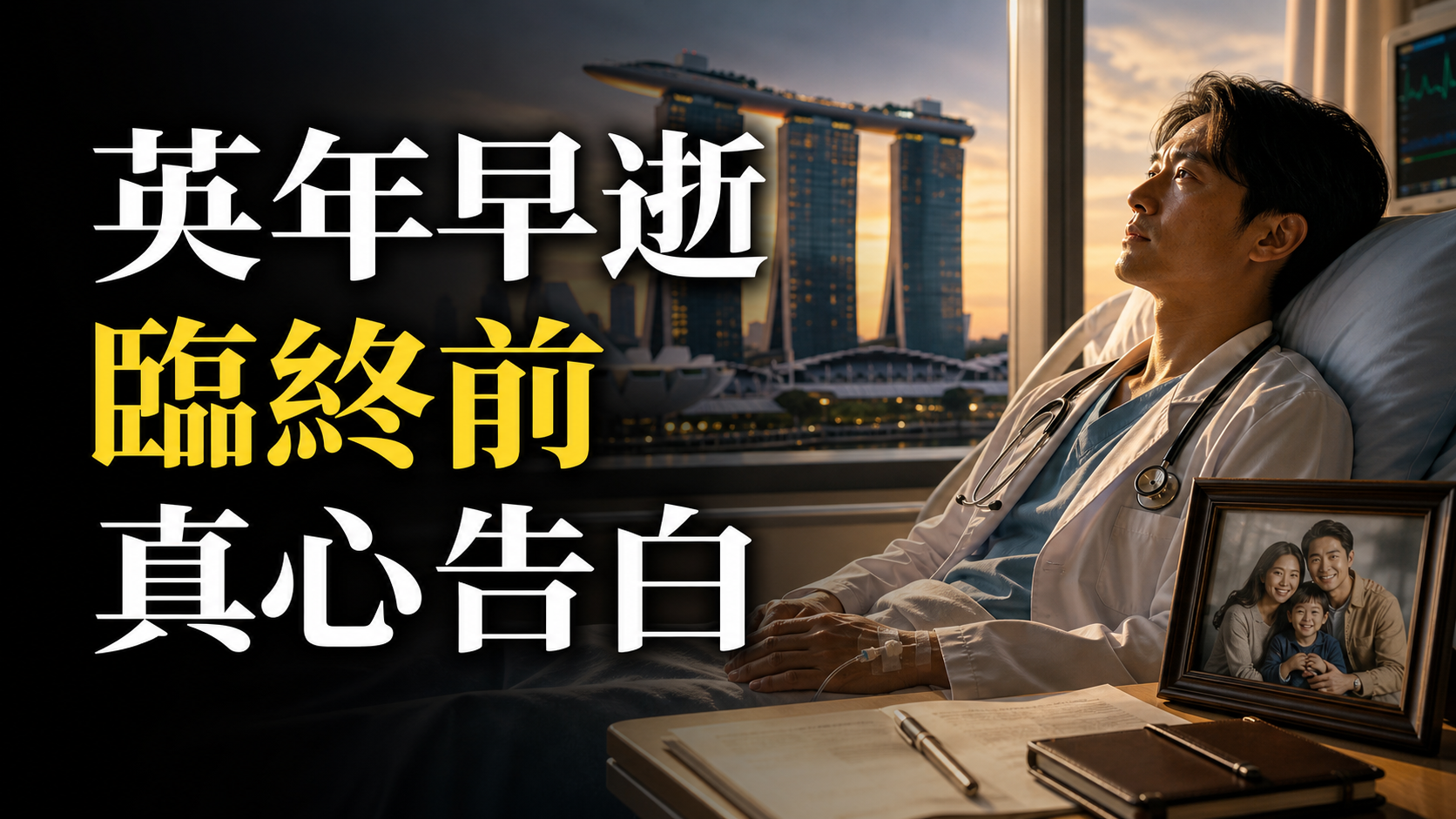 新加坡身價千萬醫生英年早逝，臨終前真心告白：那些快樂 與財富，與他過往的體認完全不一樣！