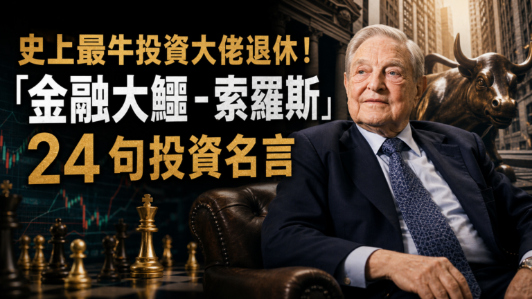 史上最強投資大佬退休！「金融大鱷 – 索羅斯」 24 句投資名言