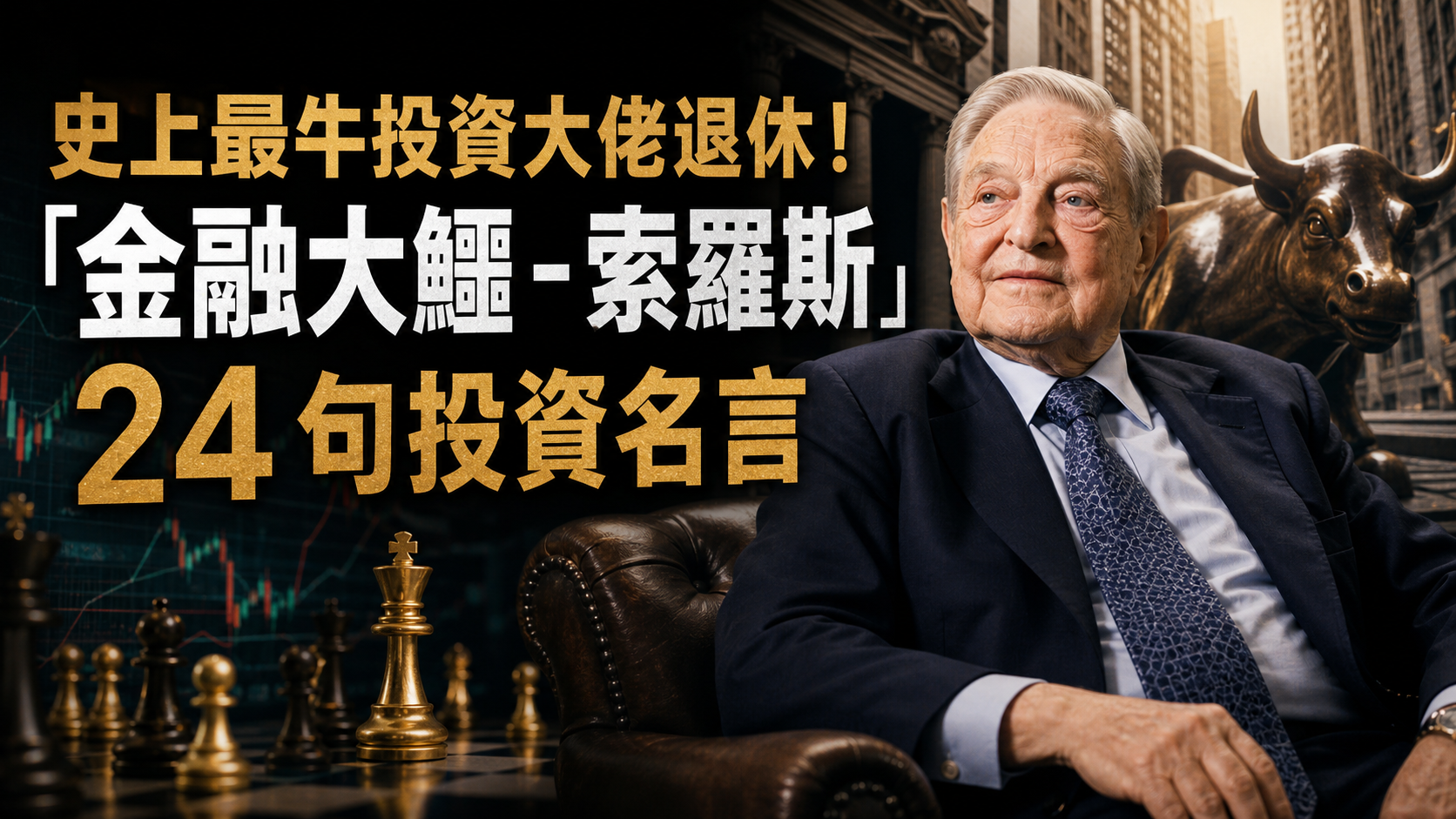 史上最強投資大佬退休！「金融大鱷 – 索羅斯」 24 句投資名言