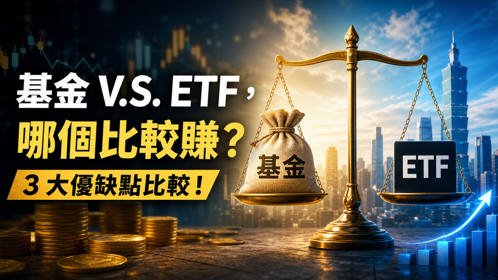 基金 V.S. ETF，哪個比較賺？3 大優缺點比較！