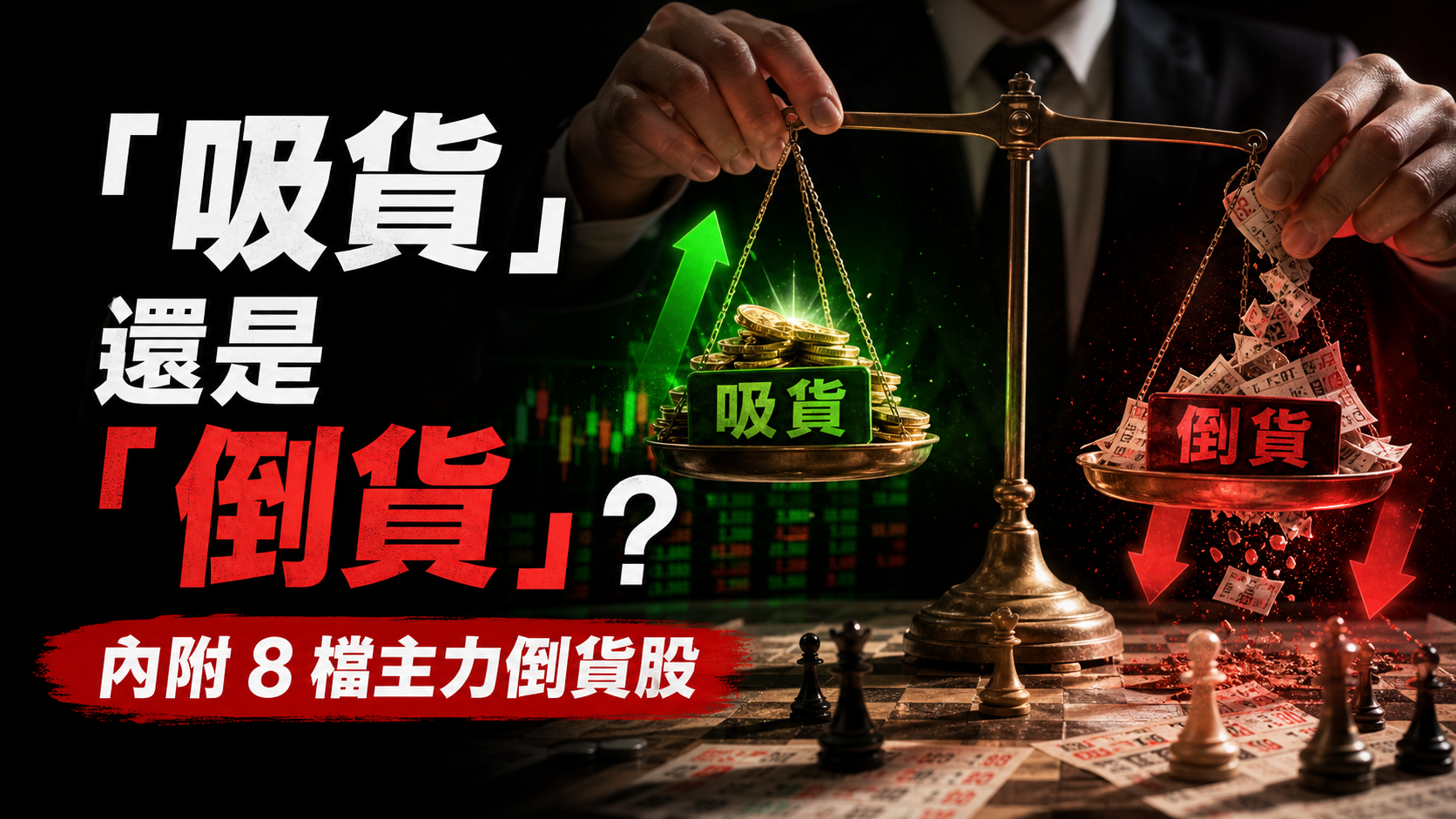 主力究竟是在「吸貨」還是「倒貨」？原來只要看懂這 2 大籌碼現象… ( 內附 8 檔主力倒貨股 )