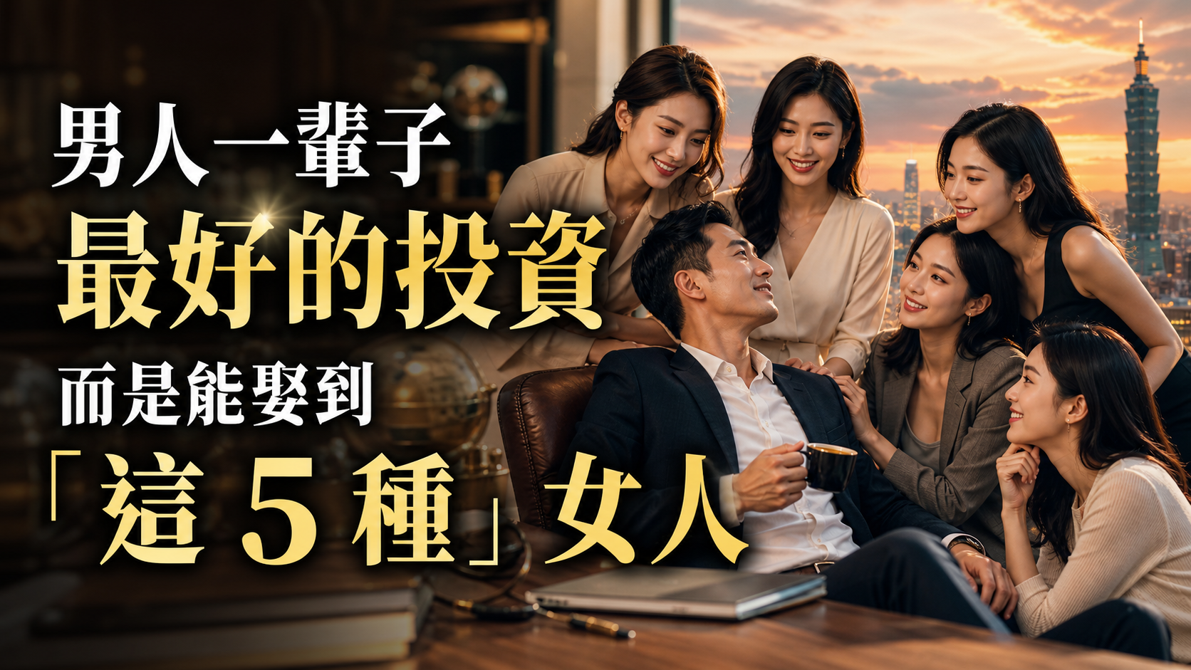 男人一輩子 最好的投資，不是房、更不是金， 而是能娶到 「這 5 種」女人