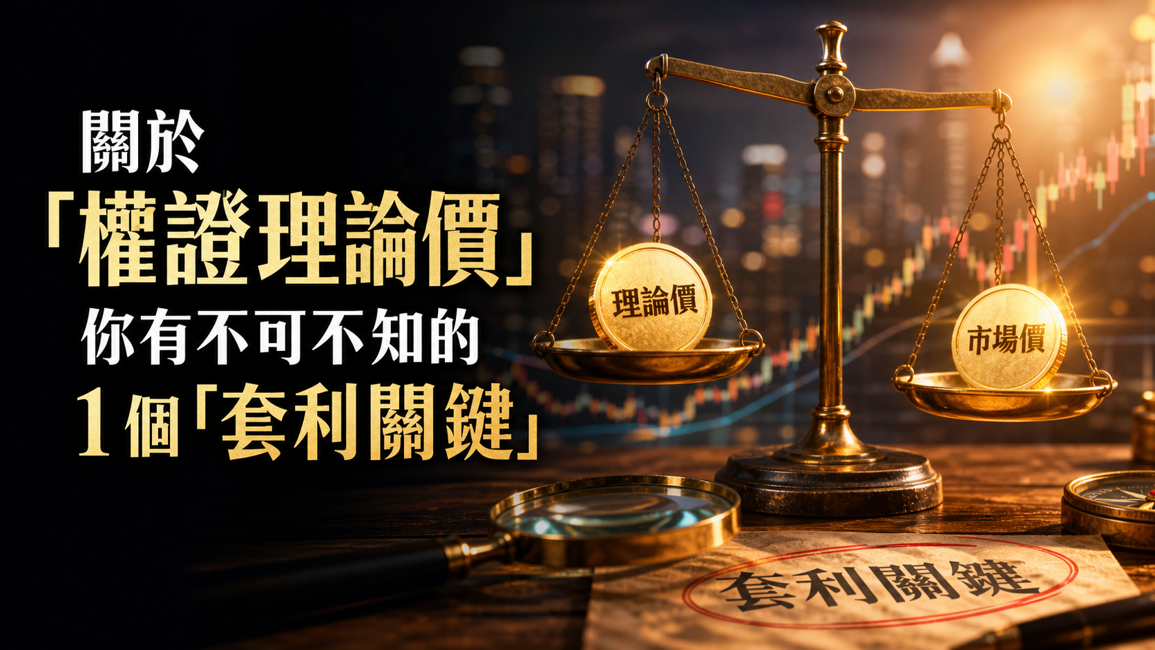 關於「權證理論價」，你有不可不知的 1 個「套利關鍵」