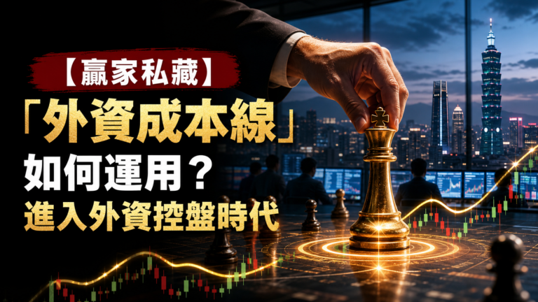【贏家私藏】「外資成本線」如何運用？進入外資控盤時代，一定要學會！
