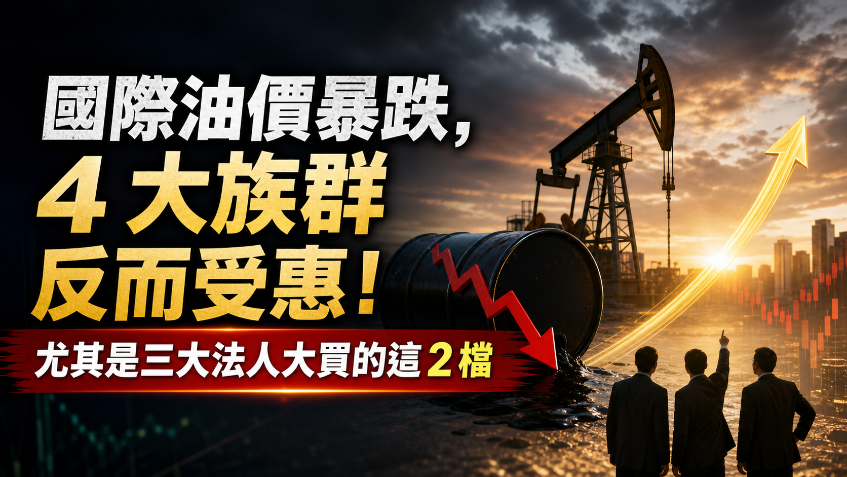 國際油價暴跌，4 大族群反而受惠！尤其是三大法人大買的這 2 檔