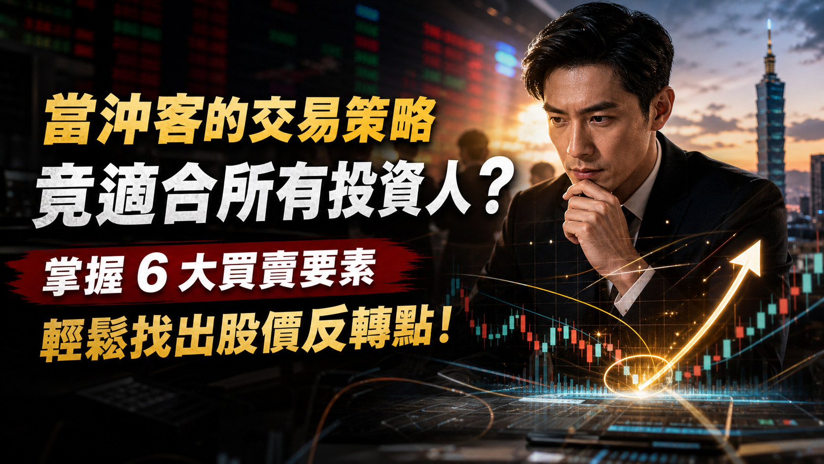 當沖客的交易策略 竟適合所有投資人？最強法人交易員：掌握 6 大買賣要素，輕鬆找出股價反轉點！