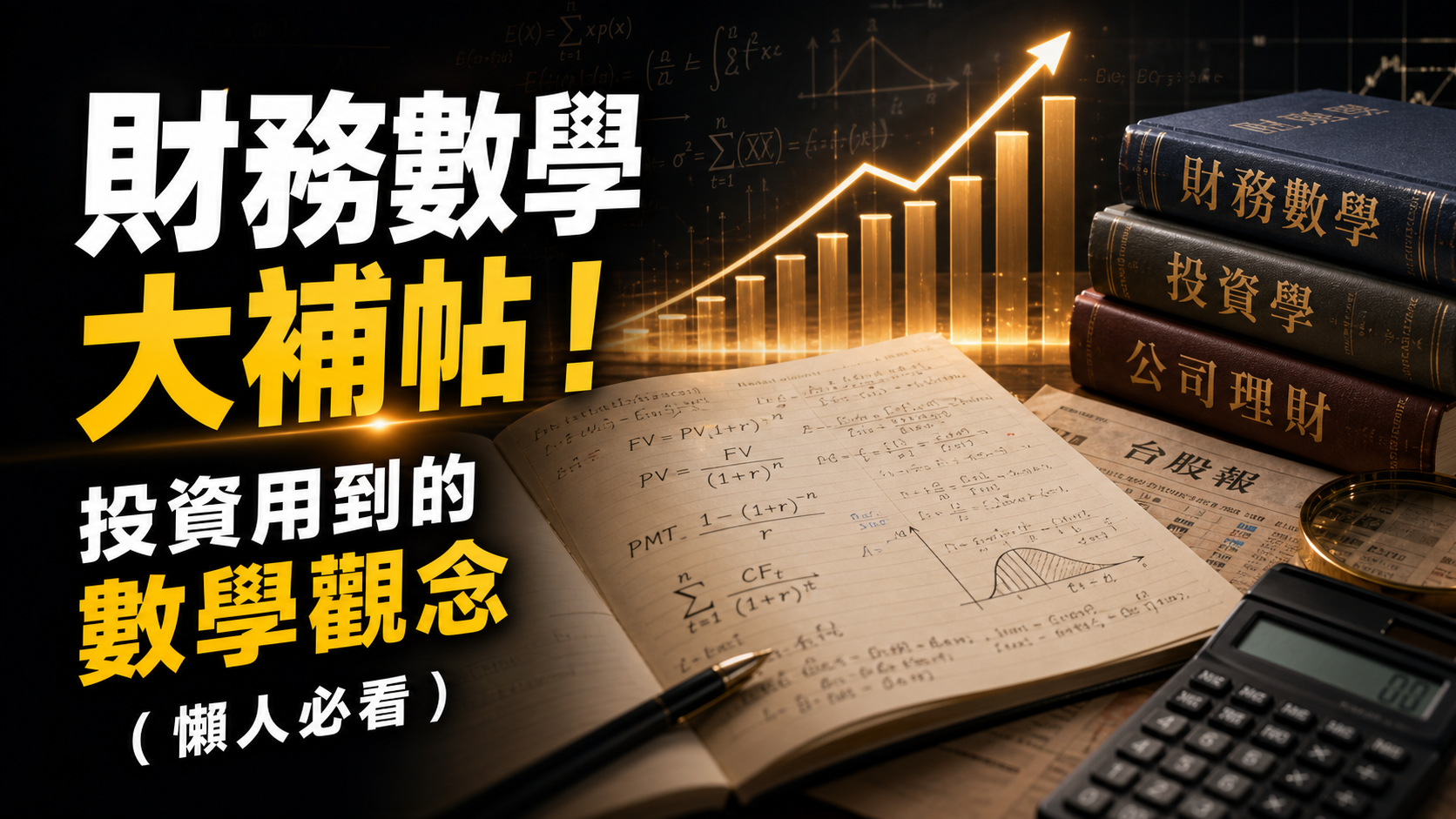 財務數學大補帖！投資用到的數學觀念，都整理好了 ( 懶人必看 )