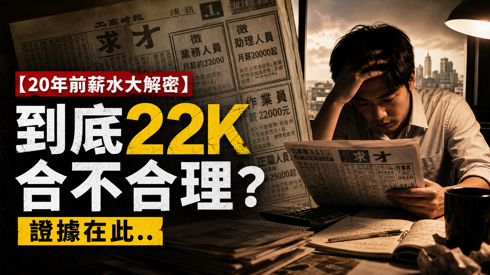 【20年前薪水大解密】 到底22K合不合理？證據在此..(看完 從前的報紙求才欄，知道現在的心酸.)
