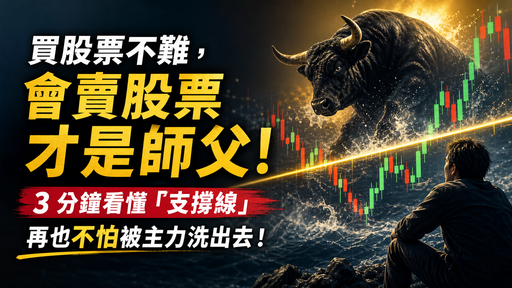 買股票不難，會賣股票才是師父！ 3 分鐘看懂「支撐線」，再也不怕被主力洗出去！