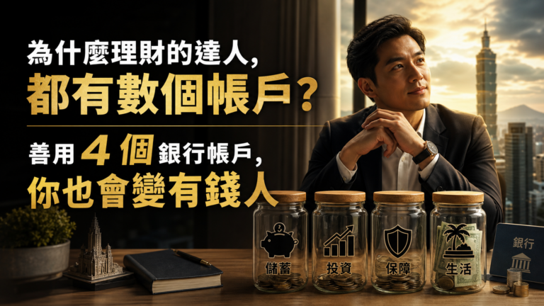 為什麼理財的達人，都有數個帳戶？善用 4 個銀行帳戶，你也會變有錢人