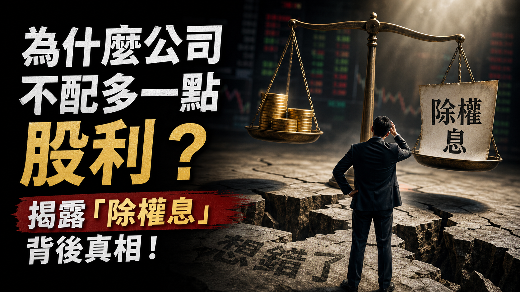 為什麼公司不配多一點股利？揭露「除權息」背後真相！原來我們都想錯了