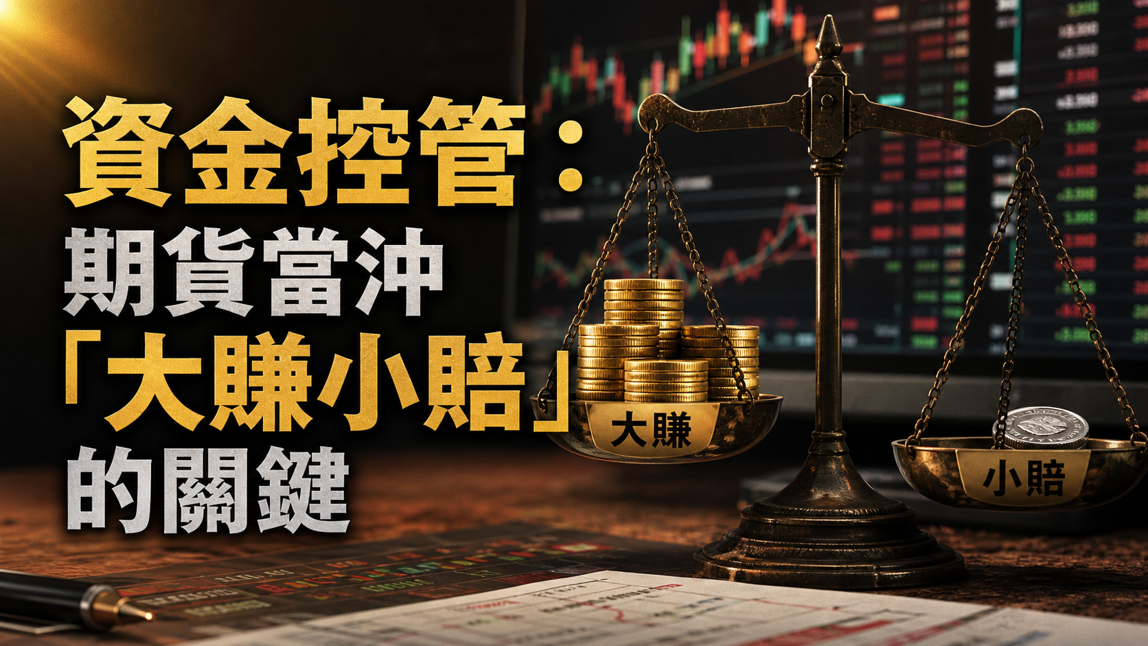 資金控管：期貨當沖「大賺小賠」的關鍵