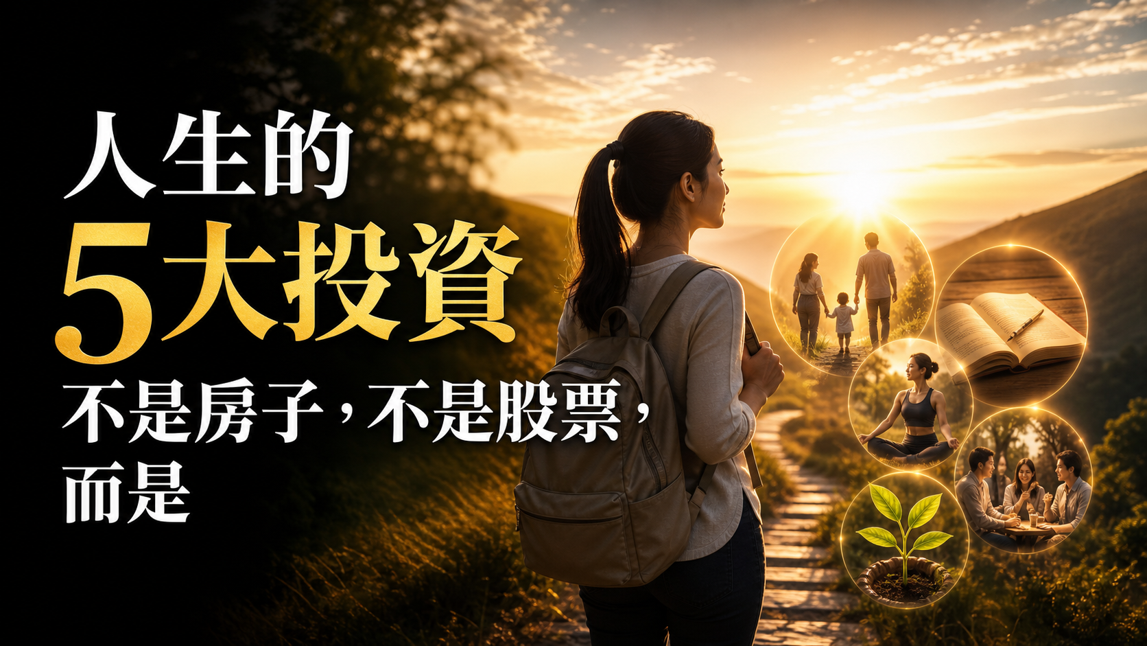 人生的 5大投資 ，不是房子，不是股票，而是…