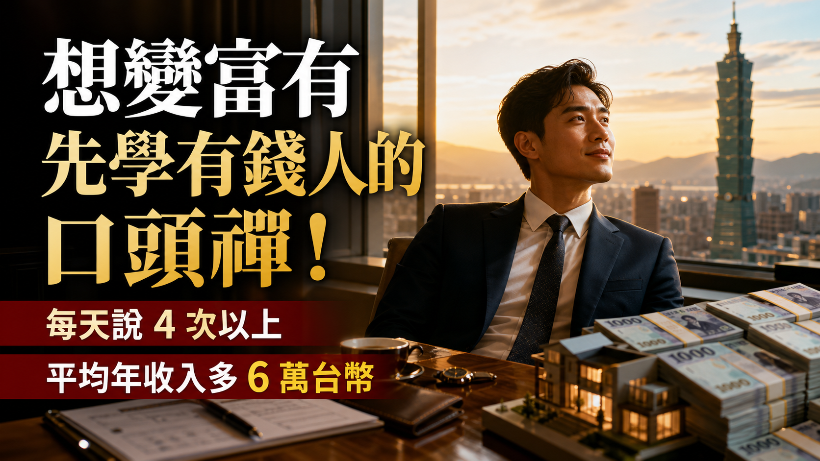 想變富有，先學有錢人的口頭禪！日本發現：每天說 4 次以上，平均年收入多 6 萬台幣