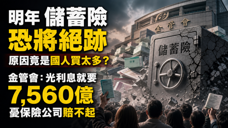 明年 儲蓄險 恐將絕跡，原因竟是國人買太多？ 金管會：光利息就要 7,560億，憂保險公司賠不起